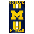 NCAA Michigan Wolverines Beach Towel Striped Logo Center 30" by 60" by WinCraft