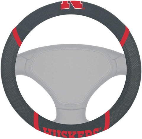 NCAA Nebraska Cornhuskers Embroidered Mesh Steering Wheel Cover by Fanmats