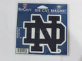 NCAA Notre Dame Blue ND Logo on 4 inch Auto Magnet by WinCraft