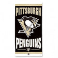 NHL Pittsburgh Penguins Vertical Logo Beach Towel 30"x 60" WinCraft