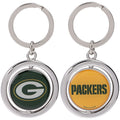 NFL Green Bay Packers Spinning Logo Key Ring Keychain Forever Collectibles