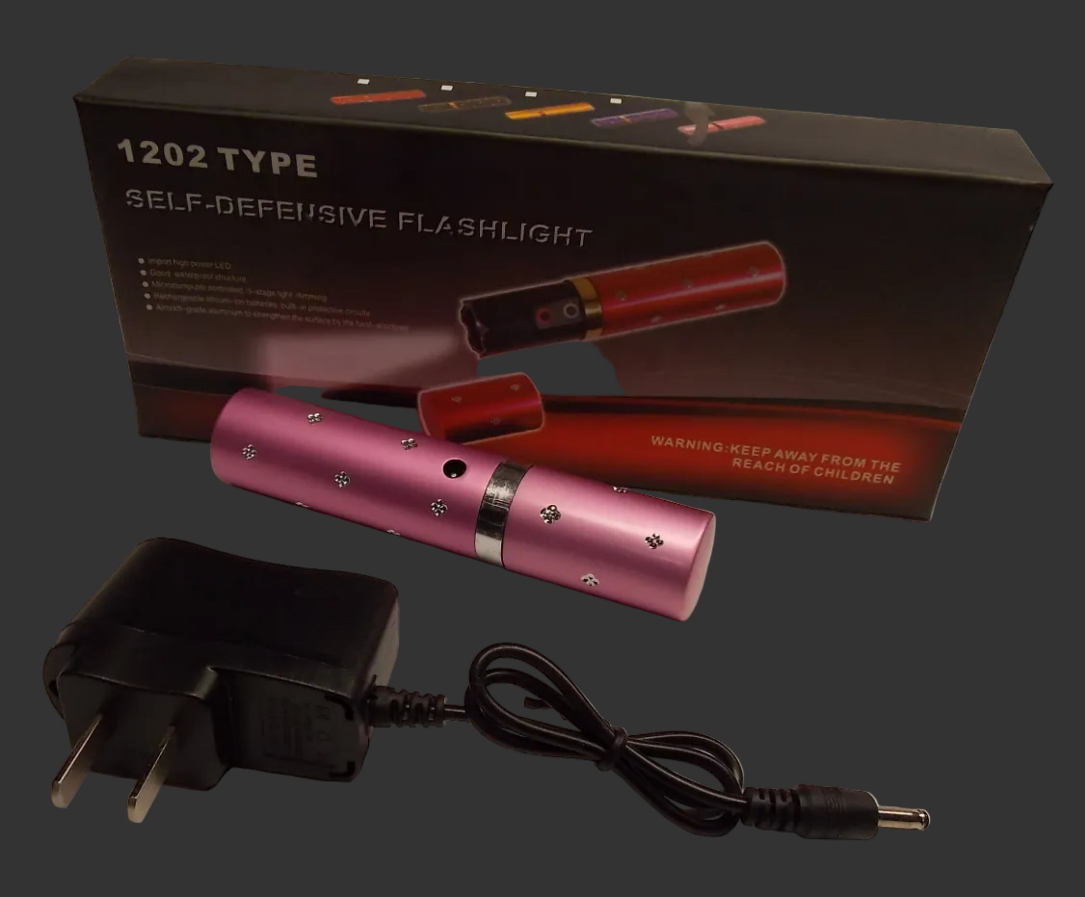 Stun Master 25 Million Volt Rechargeable Stun Gun Large Lip Stick Pink