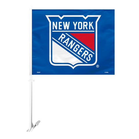 NHL New York Yankees Team Logo on Blue Car Window Flag