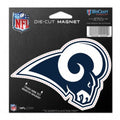 NFL Los Angeles Rams on 4 inch Auto Die-Cut Magnet by WinCraft