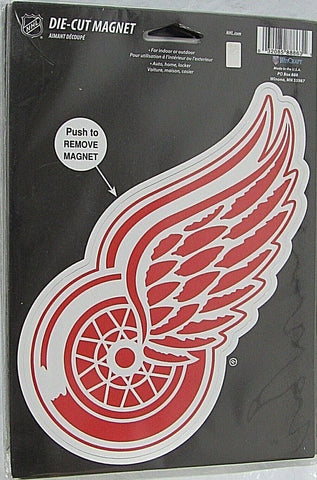 NHL Detroit Red Wings 7 1/2" by 5 1/2" Auto Die-Cut Magnet by WinCraft