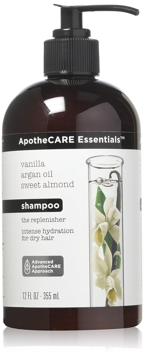Set of 4 ApotheCARE Essentials The Replenisher Moisturizing Shampoo Vanilla 12 Fl Oz
