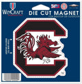 NCAA South Carolina Gamecocks logo on 4 inch Auto Magnet by WinCraft