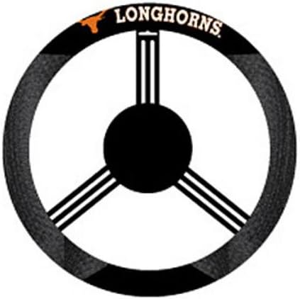 NCAA Texas Longhorns Poly-Suede on Mesh Steering Wheel Cover by Fremont Die
