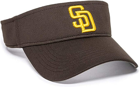 MLB San Diego Padres Brown Raised Replica Mesh Baseball Visor 185 Adult