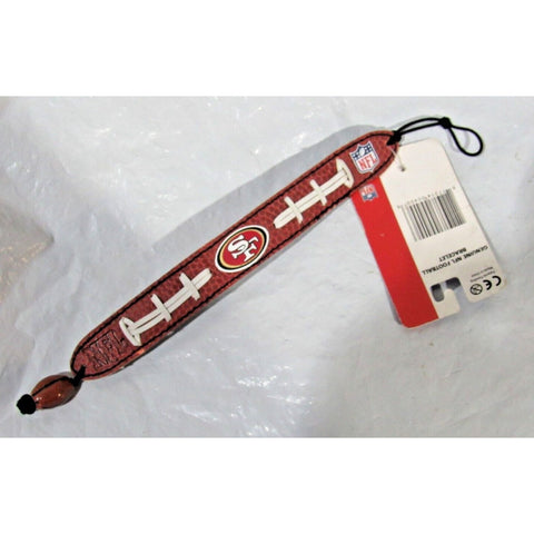 NFL San Francisco 49ers Football Brown w/White Laces Bracelet by GameWear