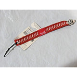 Red Los Angeles Angels w/ White Stitching Team Baseball Seam Bracelet Gamewear