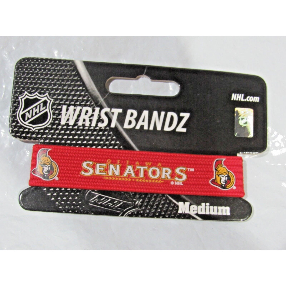 NHL Ottawa Senators Wrist Band Bandz Officially Licensed Size Medium by Skootz