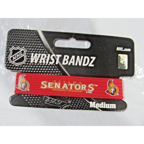 NHL Ottawa Senators Wrist Band Bandz Officially Licensed Size Medium by Skootz