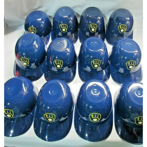 MLB Milwaukee Brewers Glove Logo Mini Batting Helmet Ice Cream Bowls Lot of 12