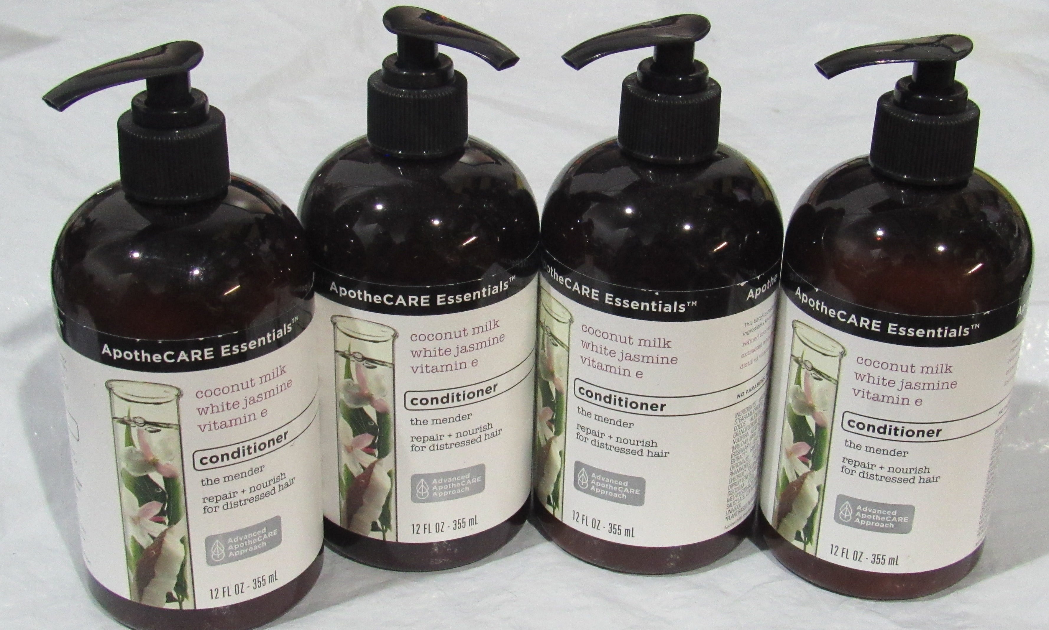 4 ApotheCARE Essentials The Mender Damaged Hair Repair Conditioner Coconut Milk 12 Fl Oz