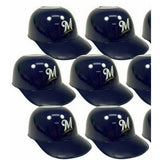 MLB Milwaukee Brewers M Logo Mini Batting Helmet Ice Cream Snack Bowls Lot of 6