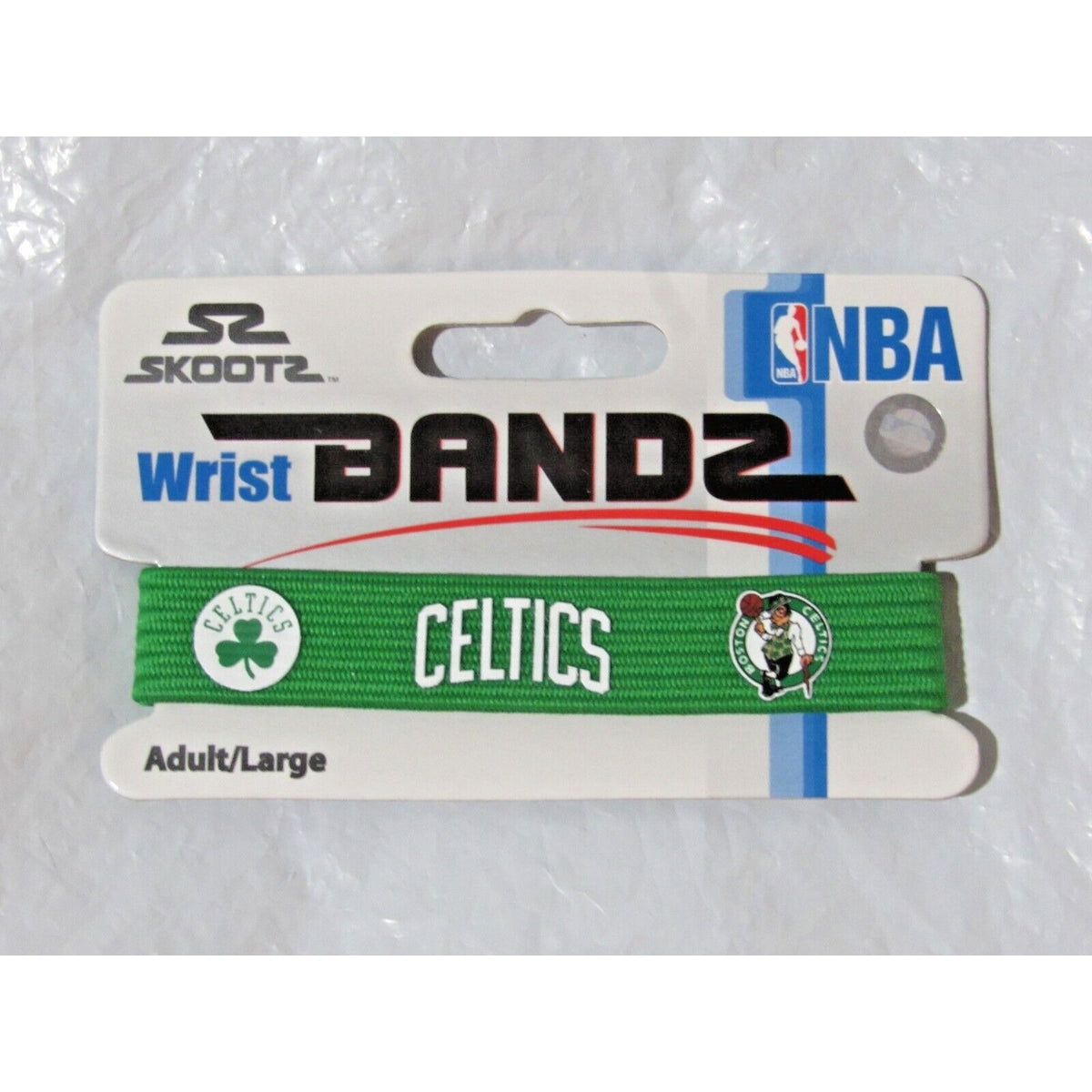 NBA Boston Celtics Green Wrist Band Bandz Officially Licensed Size Large Skootz