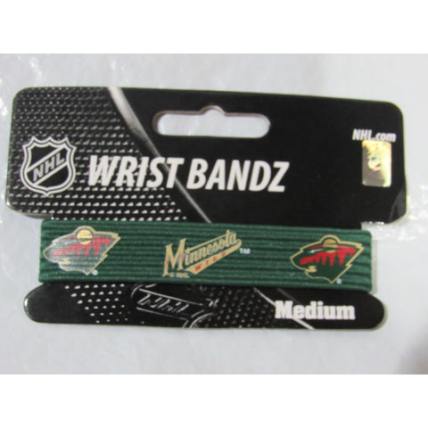 NHL Minnesota Wild Wrist Band Bandz Officially Licensed Size Medium by Skootz