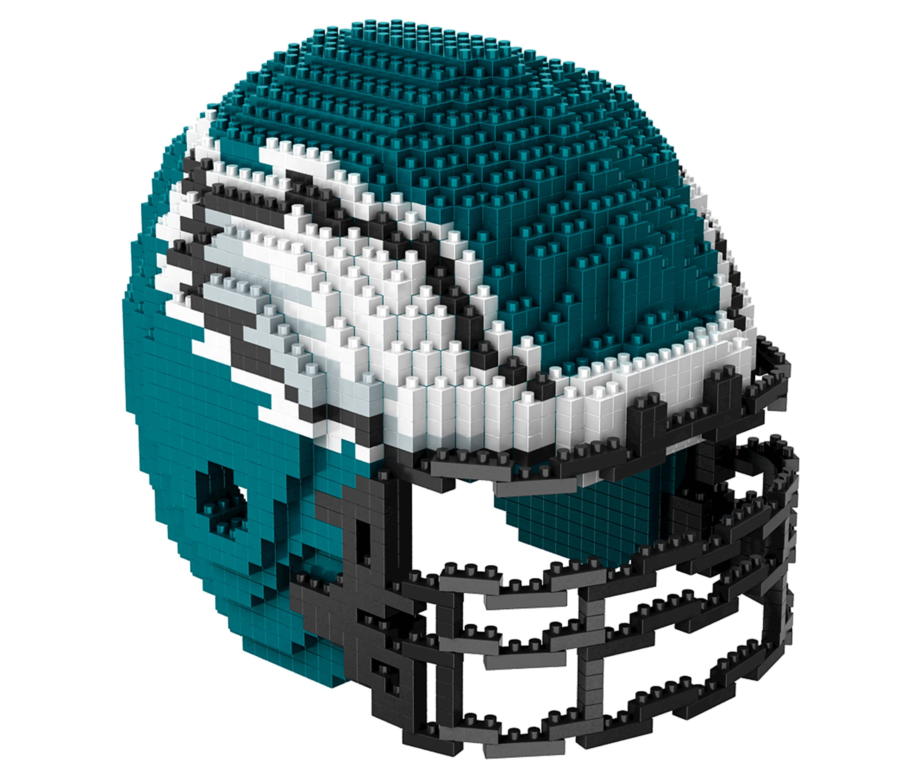 NFL Philadelphia Eagles 3D Toy Puzzle Helmet BRXLZ Building 1342 Pieces by FOCO