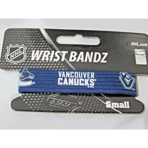 NHL Vancouver Canucks Wrist Band Bandz Officially Licensed Size Small by Skootz