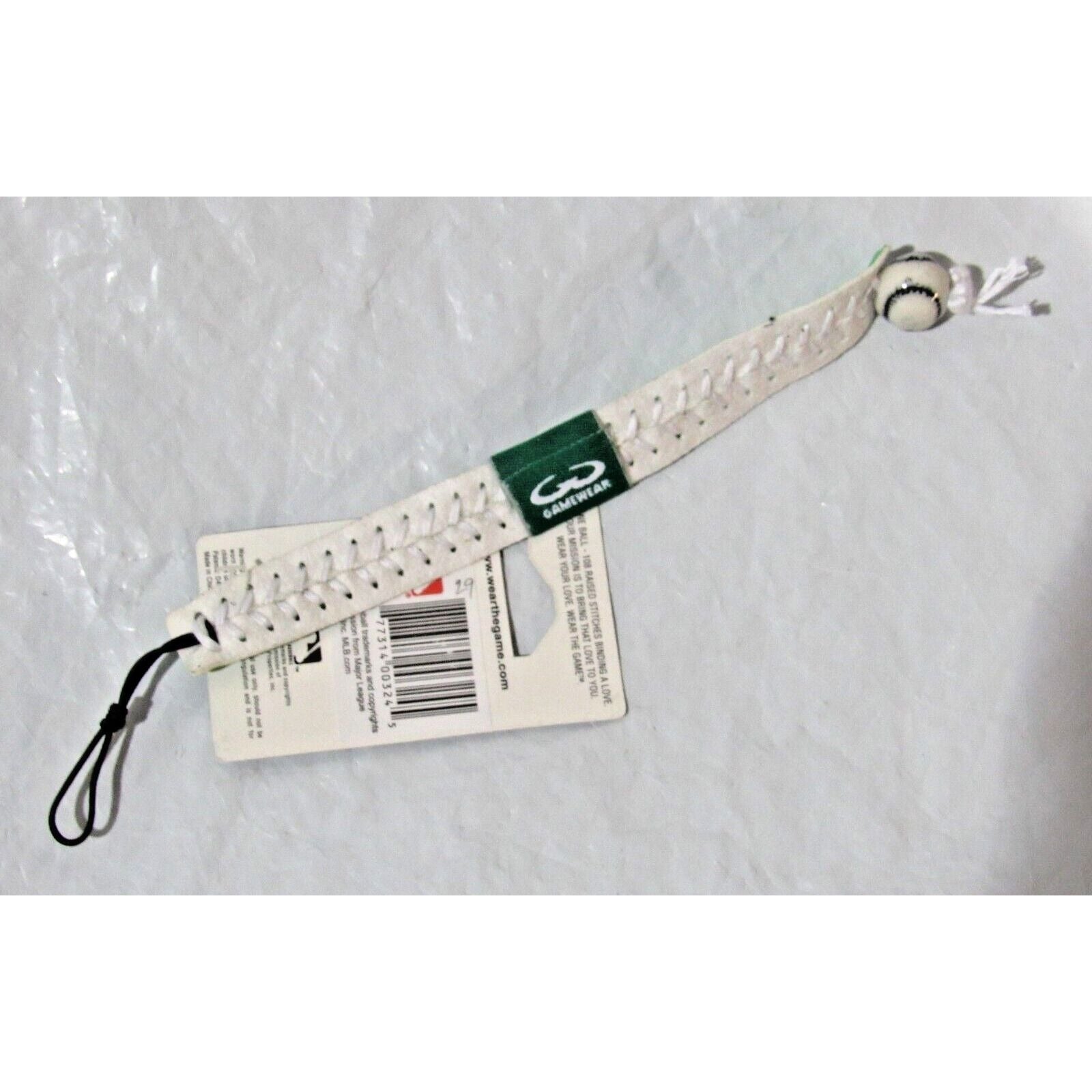 Green Philadelphia Phillies White Stitching Team Baseball Seam Bracelet Gamewear
