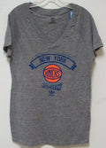 NWT Adidas NBA Woman' T-shirt New York Knicks 2013 Playoff Size X-Large Gray