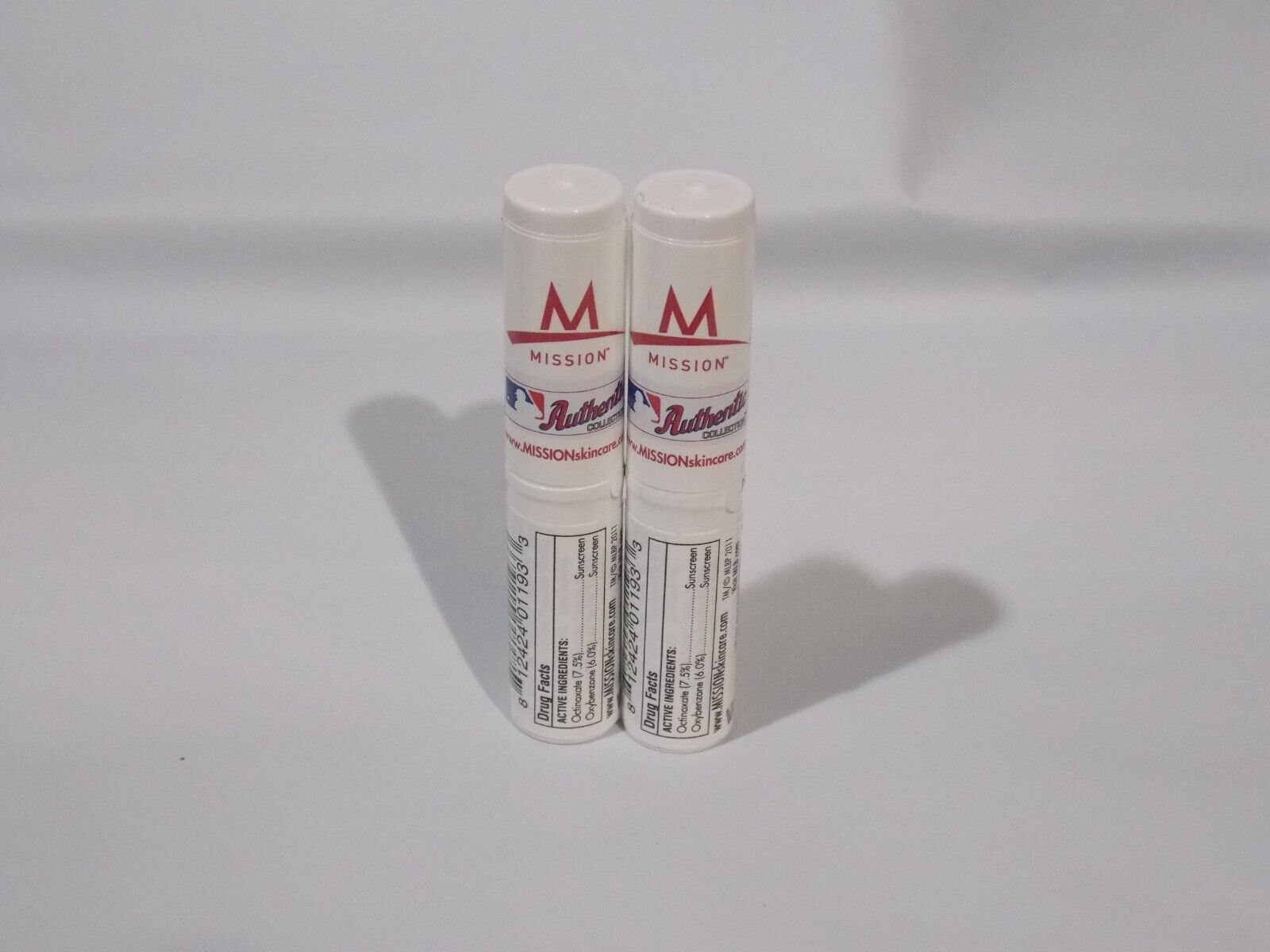 Set of 2 Sealed MLB Minnesota Twins SPF 15 Lip Balm Mission Skincare