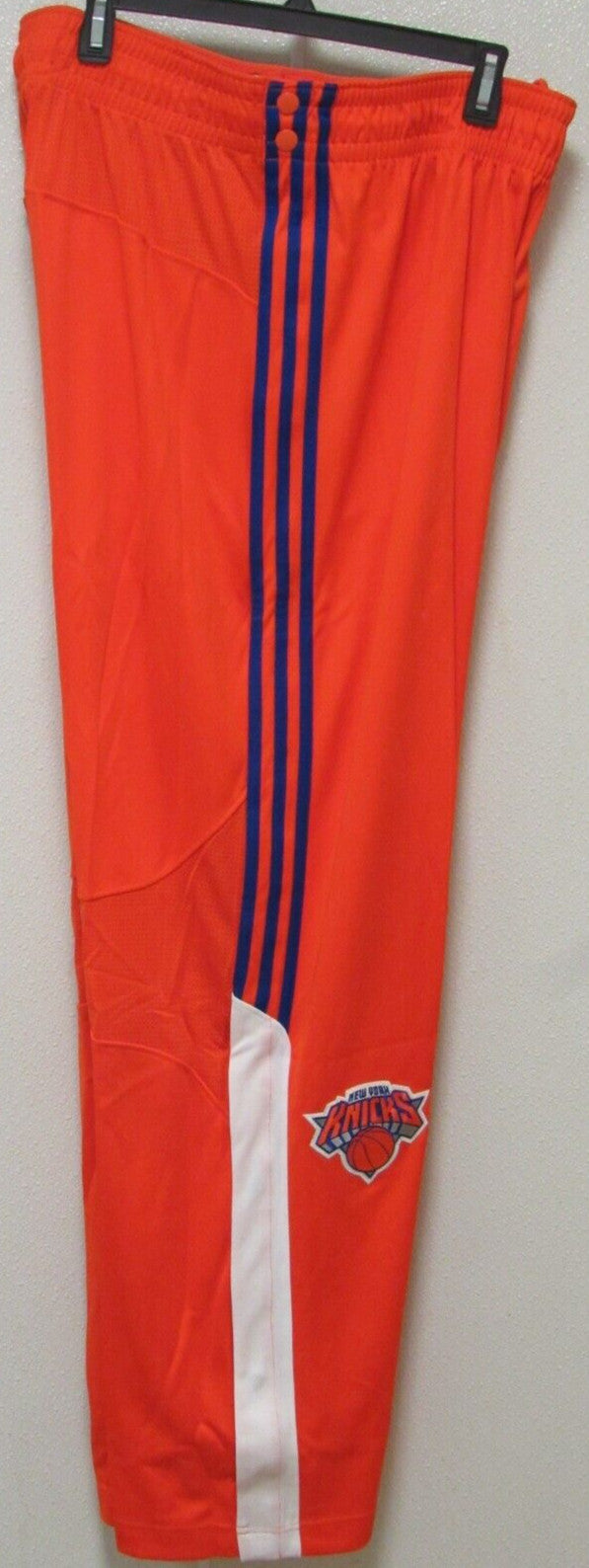 NWT Adidas New York Knicks Game Issued Tear Away Warmup Pants Orange Size XL 513
