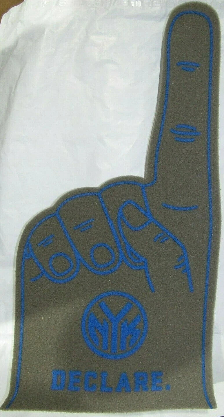 Set of 12 New York Knicks #1 FAN / DECLARE Throwback Foam Finger