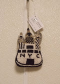 Beaded Christmas Ornament of New York City Skyline 3" by 4" by Sudha Pennathur