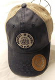 Michigan Wolverines Round Logo on Mesh Trucker Hat Snap Back Collegiate Headwear