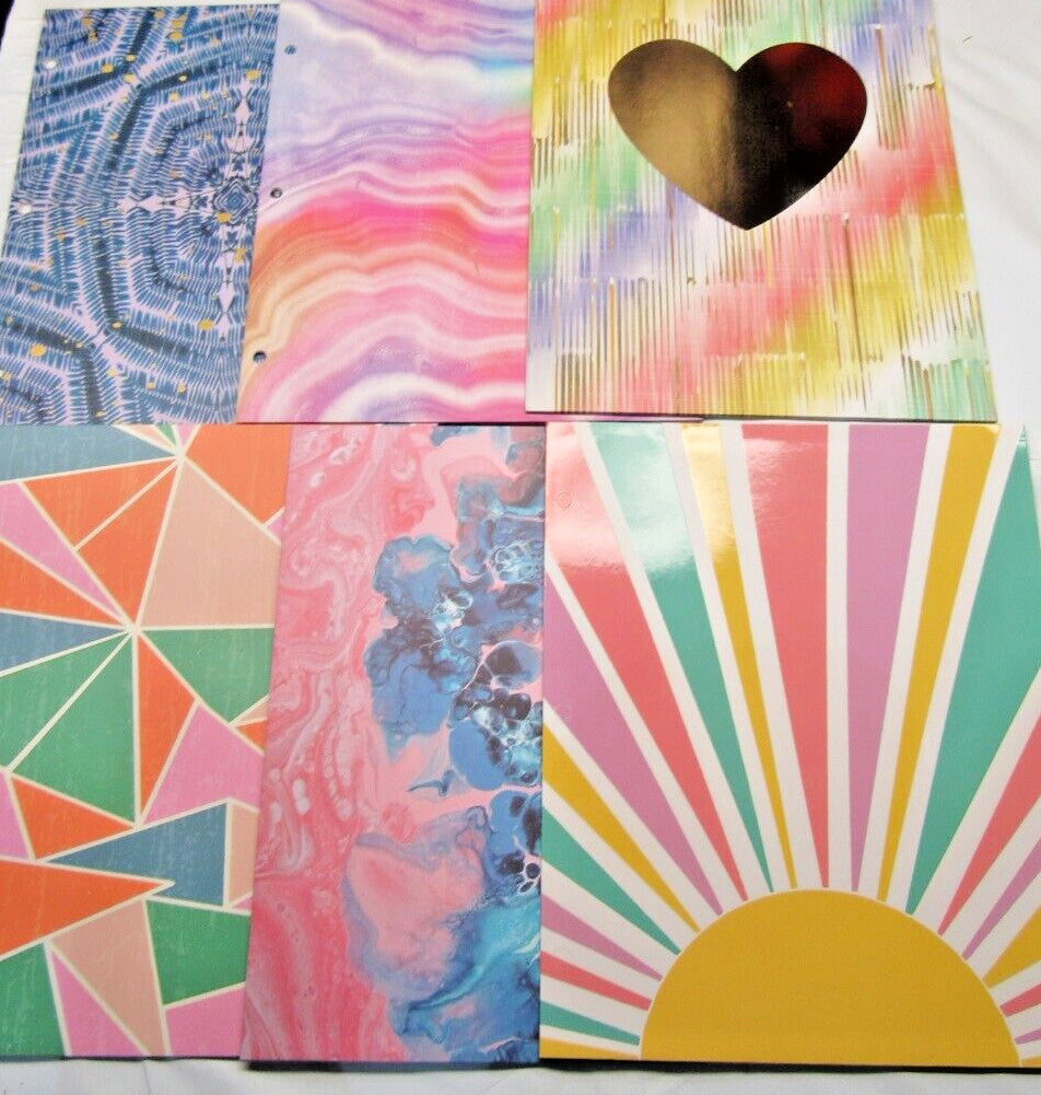Lot of 200 RAMDOM Designs No Words 2-Pocket Paper Folder 8.5″X11″ by TopFlight