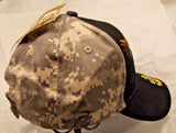 Navy Never Accept Defeat Freedom Fighter Black Hat Hook and Loop Closure by CSI