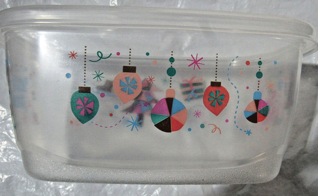 GLAD 2 Pack 64 oz. Limited Edition Christmas Holiday Plastic Storage Container