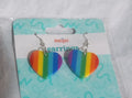 Rainbow Heart Shaped Earrings Celebrate Pride Jewelry by meijer