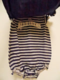 MLB Seattle Mariner 2 pack Blue / Blue Gray Striped Bodysuit Set 24M by Majestic