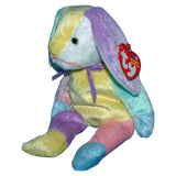 TY Beanie Baby Dippy the Rabbit Multi-Colored Yellow & White Head 8.5 in