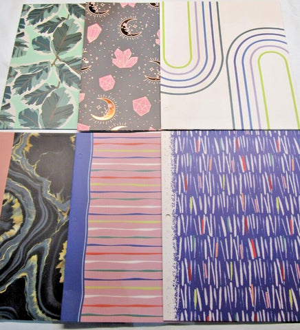 Lot of 100 RAMDOM Designs No Words 2-Pocket Paper Folder 8.5″X11″ by TopFlight