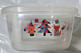 GLAD 2 Pack 42 oz Limited Edition Christmas Holiday Plastic Storage Container