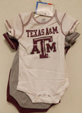 NCAA Texas A&M Aggies set of 3 Bodysuit Size 12M by OUTERStuff
