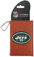 NFL New York Jets Football Pebble Grain Feel ID Holder Gamewear