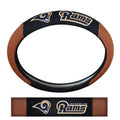 NFL Los Angeles Rams Embroidered Pigskin Steering Wheel Cover by Fanmats