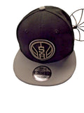 NWT NBA 9Fifty San Antonio Spurs Round SA Logo OSFM Black w/Gray Brim