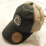 Miami Hurricanes Round Logo on Mesh Trucker Hat Snap Back Collegiate Headwear