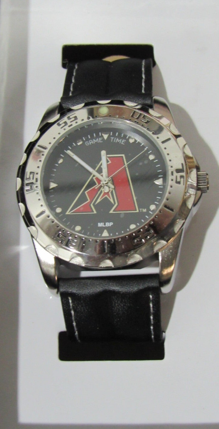 MLB Arizona Diamondbacks Baseball Men's Watch Diver Style New Battery Game Time