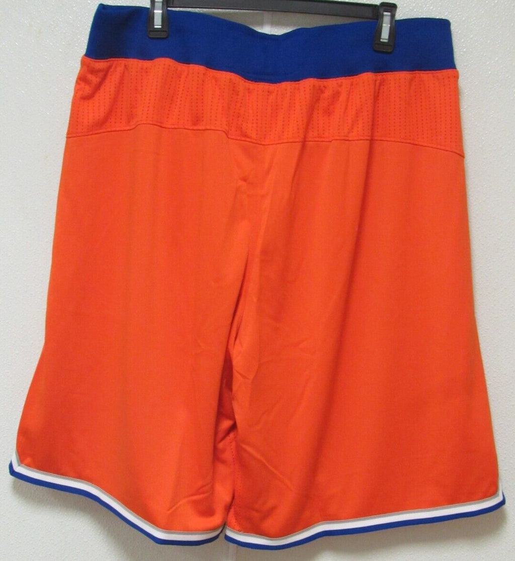 NWT NBA Adidas New York Knicks Game Issued Authentic Shorts Orange Size 3XL +2