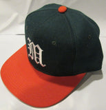 NWT NCAA The Game Fitted Hat- Miami Hurricanes Size 6 7/8 Green with Orange Brim