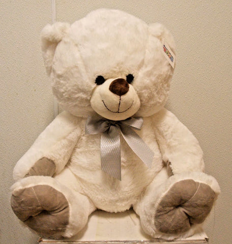 Share White Teddy Bear Sitting 19" Tall by Best Made Toys