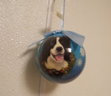 Border Collie Christmas Ornament Shatter Proof Ball 2.75" Diameter