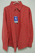 NBA Houston Rockets Red Button Up Dress Shirt Long Sleeve by Headmaster size 2XL